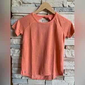 Athleta Girl Top Orange - Cutout Back NWOT (Size M 8-10)